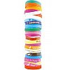 Bracelet silicone standard. Dimensions 180X12X2 mm ou 200X12X2mm. Panachage de couleur possible à pa...