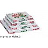 Boite a pizzaBoîtes en carton pour emballage des pizzas à emporterLe motif présenté ici est générale...