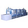 This is an electrically heated conveyor oven consisting of various zones were in, variable/same temp...