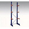 Rayonnage cantilever léger constitué d’échelles contreventées, et de bras réglables au pas de 75 mm,...