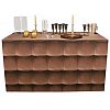 Buffet pliant Impression cuir 100 x 200cm ;papier peint delai 96hBuffet pliant - habillé en papier p...