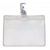 PORTES BADGEA base d'un plastique transparent Avec pince métal Dimensions externes : 75 x 100 mm Dim...