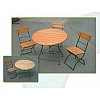 Dessus de table, assises et dossiers de chaises en sapin épicéa verni ou en robinier verni (bois dur...