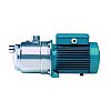 Pompe multicellulaire autoamorçante horizontale monobloc.Corps de pompe en acier inoxidable au chrom...