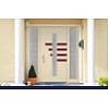 RAL 1015 panneau recouvrant l‘ouvrant doublage RAL 3004 moulure PLUSline intérieure vitrage 1360 por...