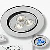 Encastré aluminium anodisé, alimentation incluse> Précâblage 0,5m avec connecteur sans outil> ...