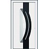RAL 9016 ,panneau recouvrant l‘ouvrant ,doublage RAL 9005 ,application inox intérieure ,vitrage 1362...
