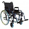 Fauteuil pliant cadre acier polyvalent et modulaire.Roues arrière Ø 600 mm, jantes alu, rayonnées, m...
