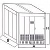 Déscription:ENVELOPPE DE PROTECTION IP35 POUR TRANSFORMATEUR DE 100KVA A 160KVA
