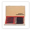 Coffret 6 Laguiole table Corne manche corne noire véritablelame inox, livrés dans coffret présentoir...