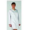 Tuique medicale celeste femme Manches longues,fermeture par pressions sous patte3 boutons,4 pochesFe...