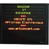 Panneau Lumineux d'Int&eacute;rieur &agrave; Matrice de Caract&egrave;res 35 et 50 mm