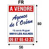 Panneaux Simples en Polypro Alvéolaire (type Akylux) Format 56x40 et 80x56 Fond Blanc épaisseur 3,5 ...