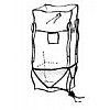 Dimensions : 91 x 91 x 120 cmJupe supérieure de remplissage Ouverture totale du fond par cordelette ...