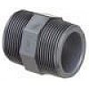 Mamelon double fileté Type : Mamelon double fileté PVC pression Conformes aux normes UNI et DIN Tail...