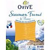 SAUMON FUMÉ DE FRANCE 4 TRANCHES Produit élaboré en France. Elevé en mer, en Normandie, les saumons ...