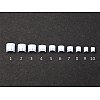 NT 104 – Nail TipColor : Natural / White / Clear Size(mm) : *FRENCH NAIL TIPS Length(mm) width(mm) 1...