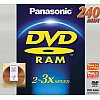 Disque DVD-RAM double face 9,4 Go avec cartouche amovible. Les DVD-RAM permettent de réenregistrer d...