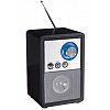 Réf. GS87116Radio avec prise secteur et bouton de réglage des station avec lumière bleueDimensions :...