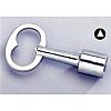 CLÉ A TRIANGLE POMPIER : Triangle femelle de 14/acier zinguéTRIANGLE DE 14 : Monté sur tige carrée d...