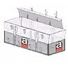 Dimensions : 250 x 150 x 30 cmMarquage réglementaire AMIANTE Rabat supérieur de fermeture Fond plat ...