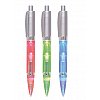 Stylo bille/ éclairage LED - Stylo bille plastique et aluminium avec éclairage LED intérieur intégré...